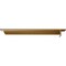 Ekena Millwork Heaton Hidden Support Steel Bracket w/ 16" Support Depth, Hammered Gold 3"W x 20"D x 2"H BKTM03X20X02HEHGO - alternate 5